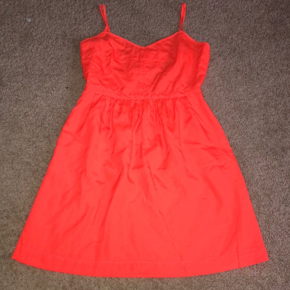Beautiful coral/orange j. Crew dress